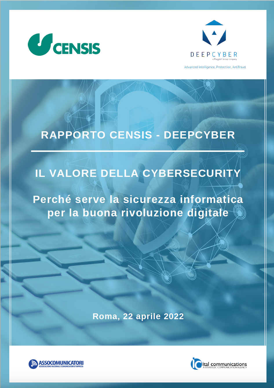 Copertina di Rapporto Censis-DeepCyber