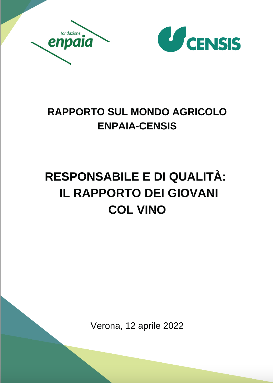 Copertina di Rapporto Enpaia-Censis
